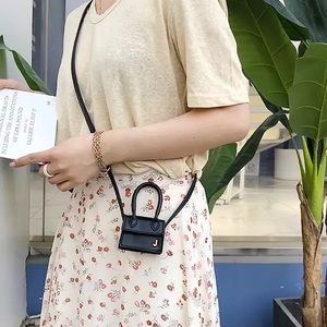Mini Black Crossbody Bag with Top Handles